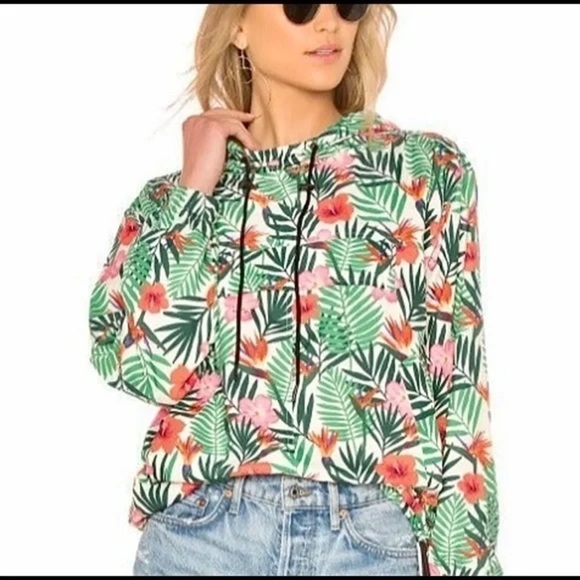 BlankNYC Petal to the Medal Tropical Lightweight Windbreaker Jacket Small - Picture 1 of 11